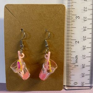 3 for $12 - Pink Lemonade Earrings